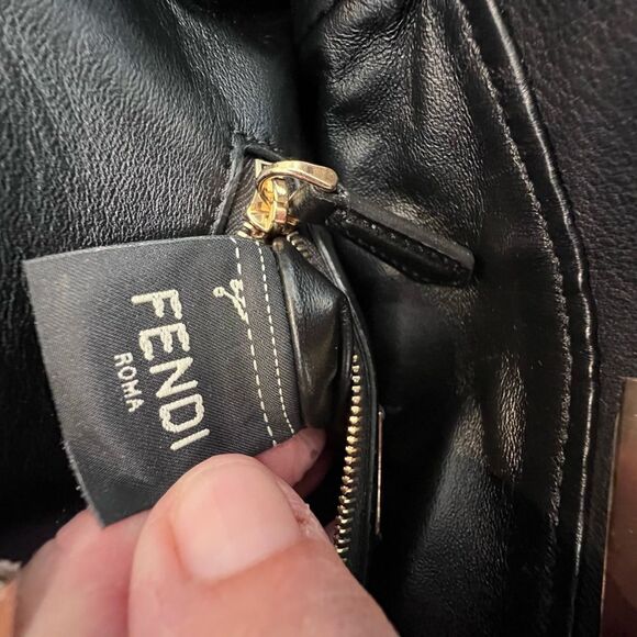 FENDI
Black Shearling Peekaboo Bag - Picture 12 of 15